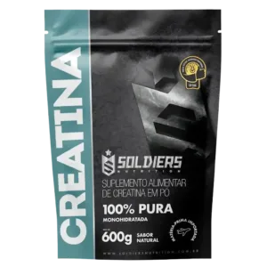 Creatina Monohidratada 600 - 100% Pura Importada - Soldiers Nutrition