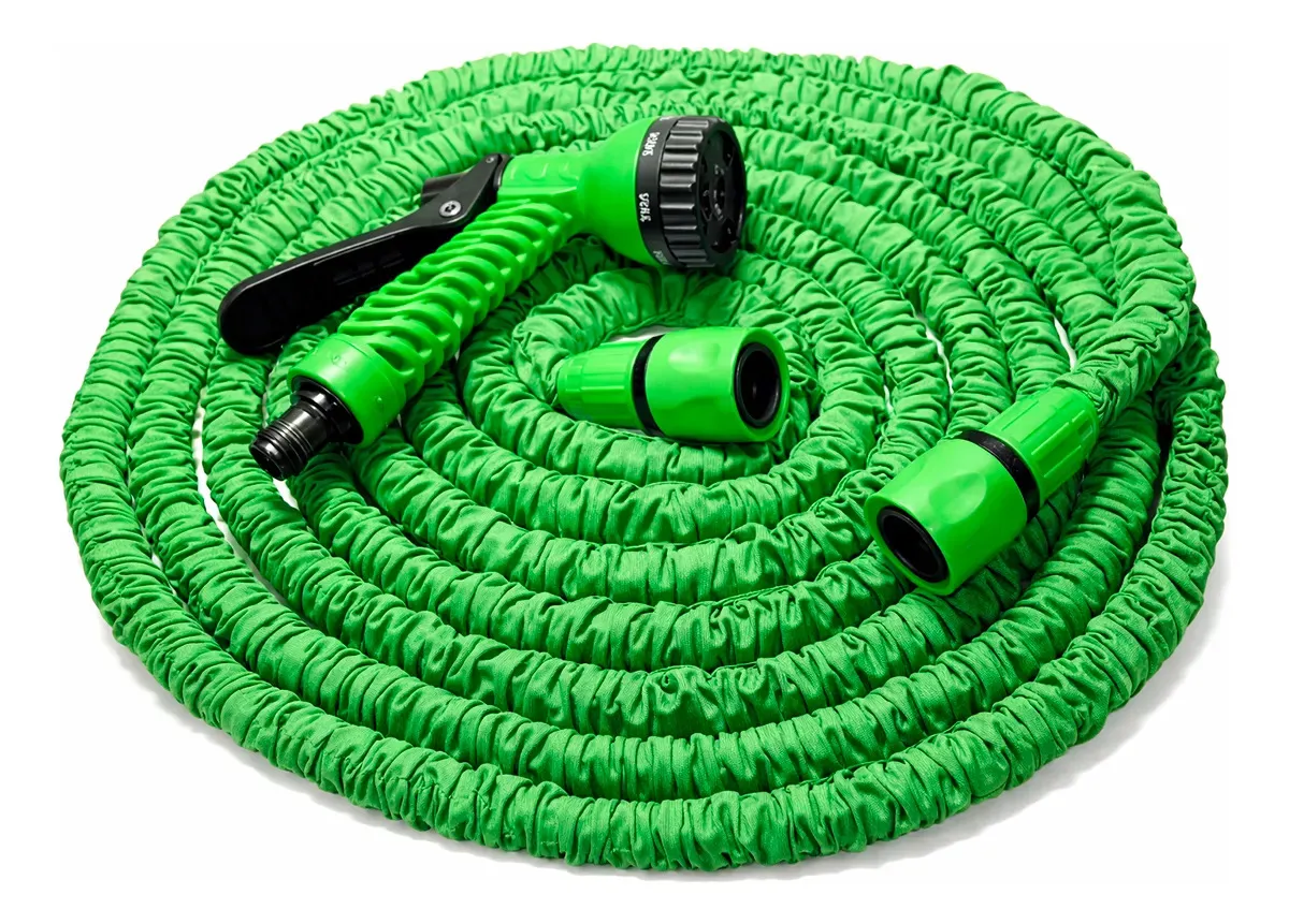 Mangueira Extensível 30m - 7 Jato Retrátil Flexível Reforçada Expansível Com Esguicho 7 Jatos Ideal Para Jardim Limpeza Casa Carro Devilprex 2 unidades R$ 42,90 cada