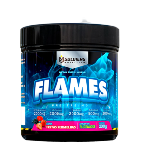 Pré-Treino Flames Frutas Vermelhas 200g - Soldiers Nutrition