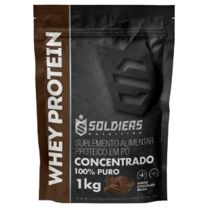 Whey Protein Concentrado Chocolate Belga 1kg - Soldiers Nutrition