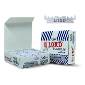 100 Lâminas De Barbear Lord Platinum 1/2 Para Navalhete
