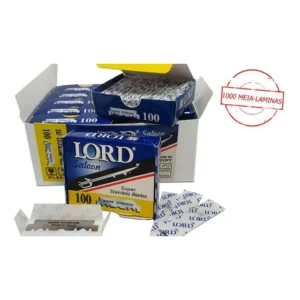 1000 Lâminas De Barbear Lord Saloon - Meia Lâmina - Lb-011