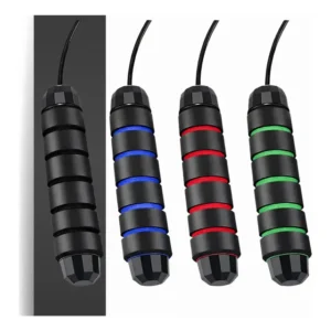 Corda De Pular Cross Speed Rope Rolamento Profissional Fit Preto