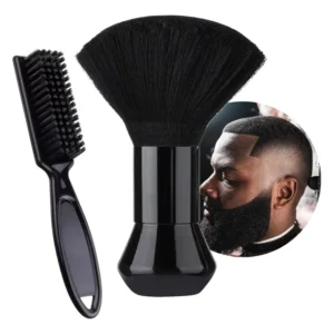 Escova Degradê Espanador Barbeiro Barbearia Escovinha Preto