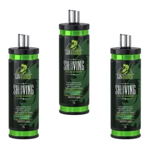 Kit 3 Shaving Gel De Menta Para Barbear - Lgn Barber