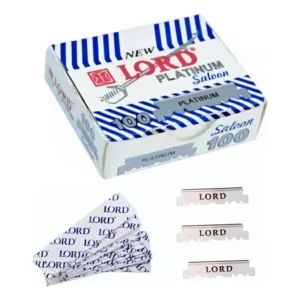 Lâmina De Barbear Lord Branca Platinum Já Cortada C/100uni