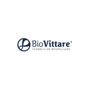 Logotipo oficial da farmácia de manipulação BioVittare no site Garimpada