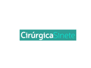 Logotipo oficial da Cirúrgica Sinete com produtos hospitalares, médicos e ortopédicos com desconto em São Paulo no portal Garimpada.