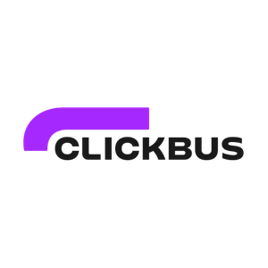 Cupom ClickBus válido e logotipo oficial da empresa para desconto em passagens de ônibus